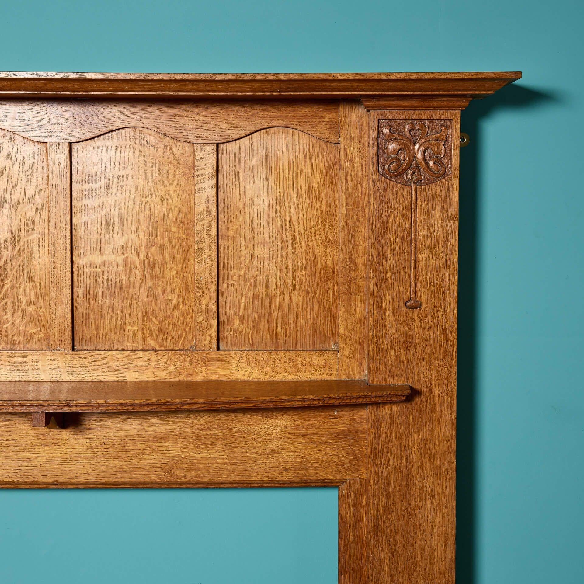Antiker Kamin im Arts and Crafts-Stil des 19. Jahrhunderts im Zustand „Relativ gut“ im Angebot in Wormelow, Herefordshire