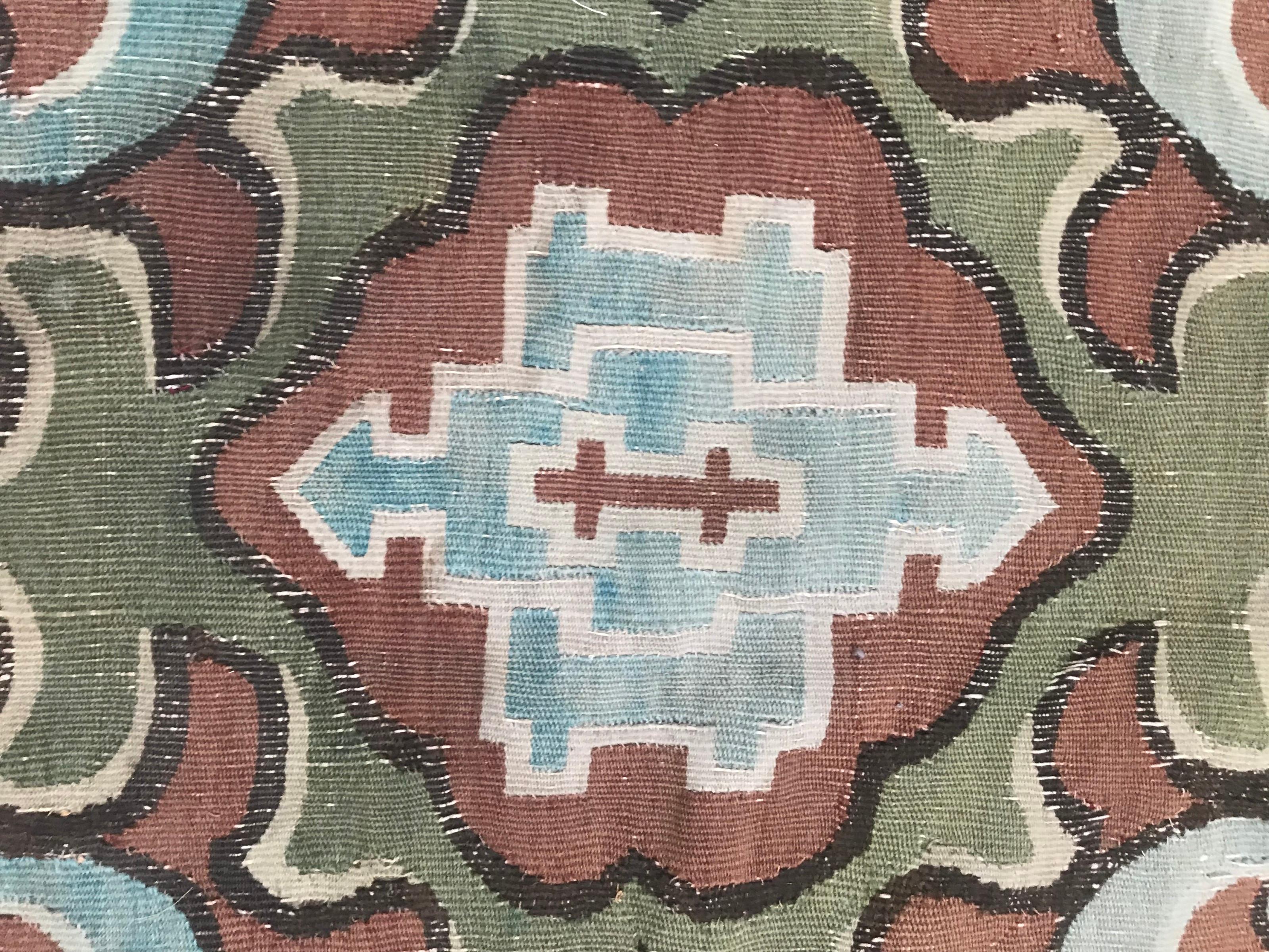 Bobyrug's Antiker Aubusson-Teppich aus dem 19. Jahrhundert im Stil des 18. im Angebot 10