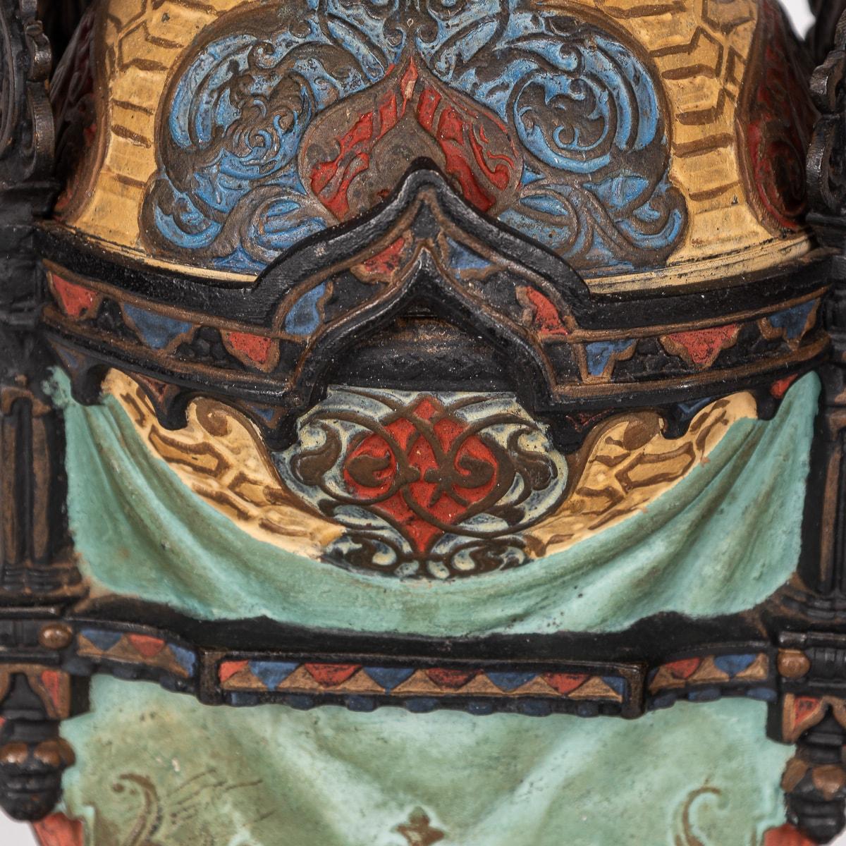 Antiker österreichischer Kamelkandelaber aus kalt bemalter Metall, 19. Jahrhundert, um 1880 im Angebot 7
