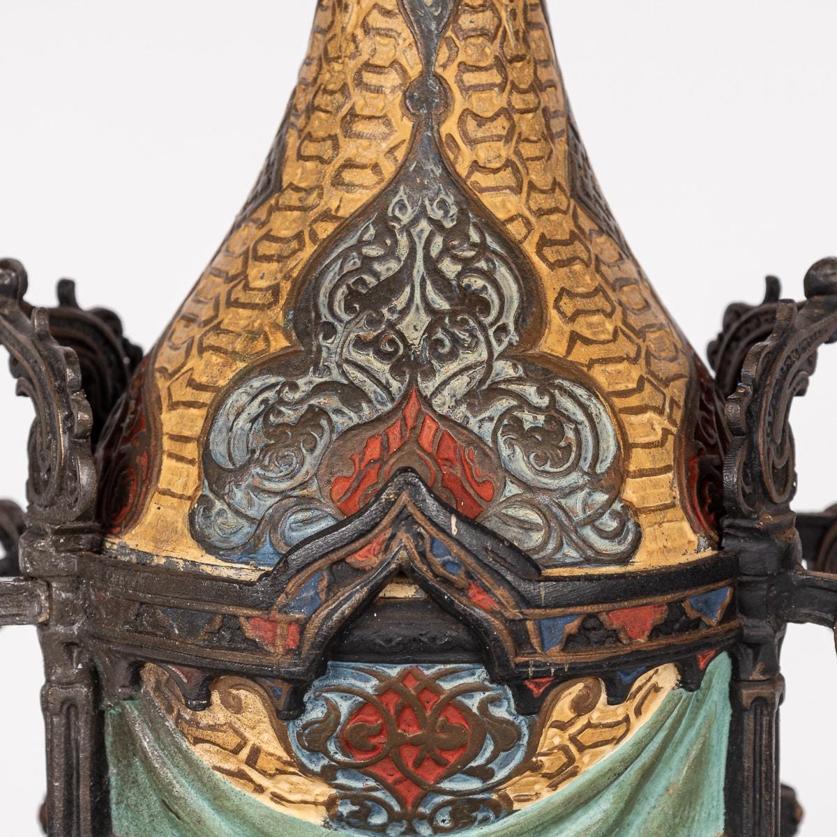 Antiker österreichischer Kamelkandelaber aus kalt bemalter Metall, 19. Jahrhundert, um 1880 im Angebot 13