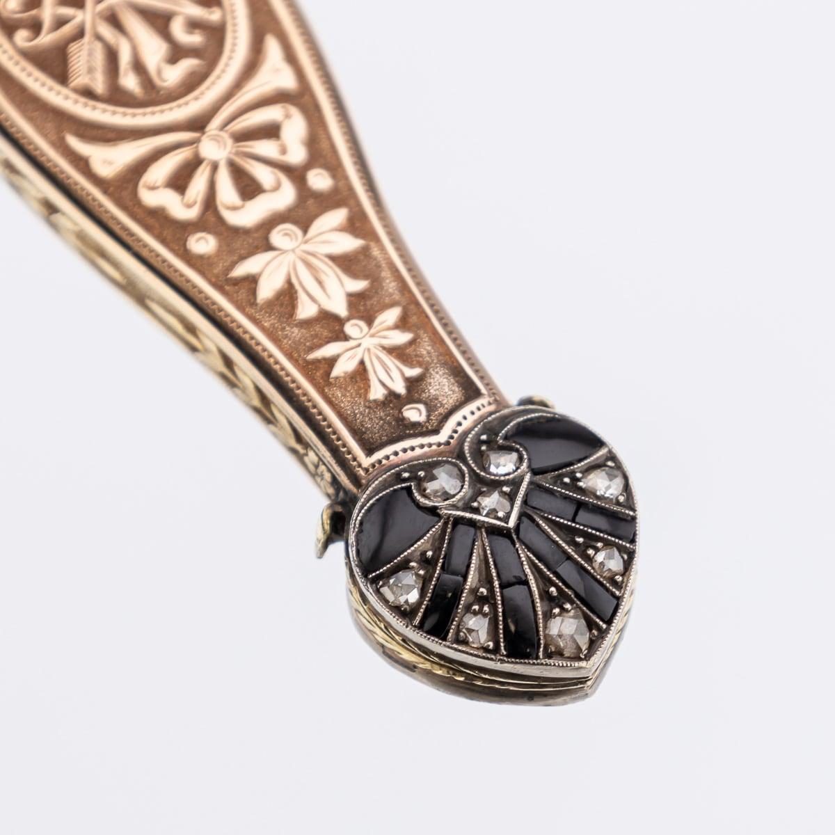 Antique 19th Century Austrian Gold, Diamond & Rock Crystal Toothpick Case c.1820 For Sale 16