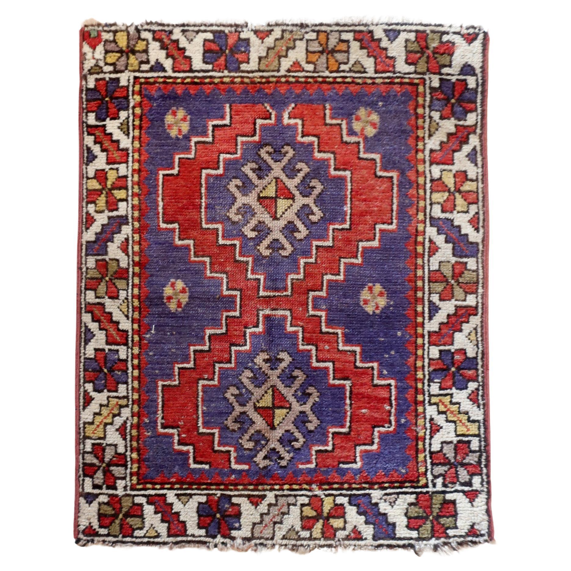 Antique 19th Century Baluch Rug For Sale