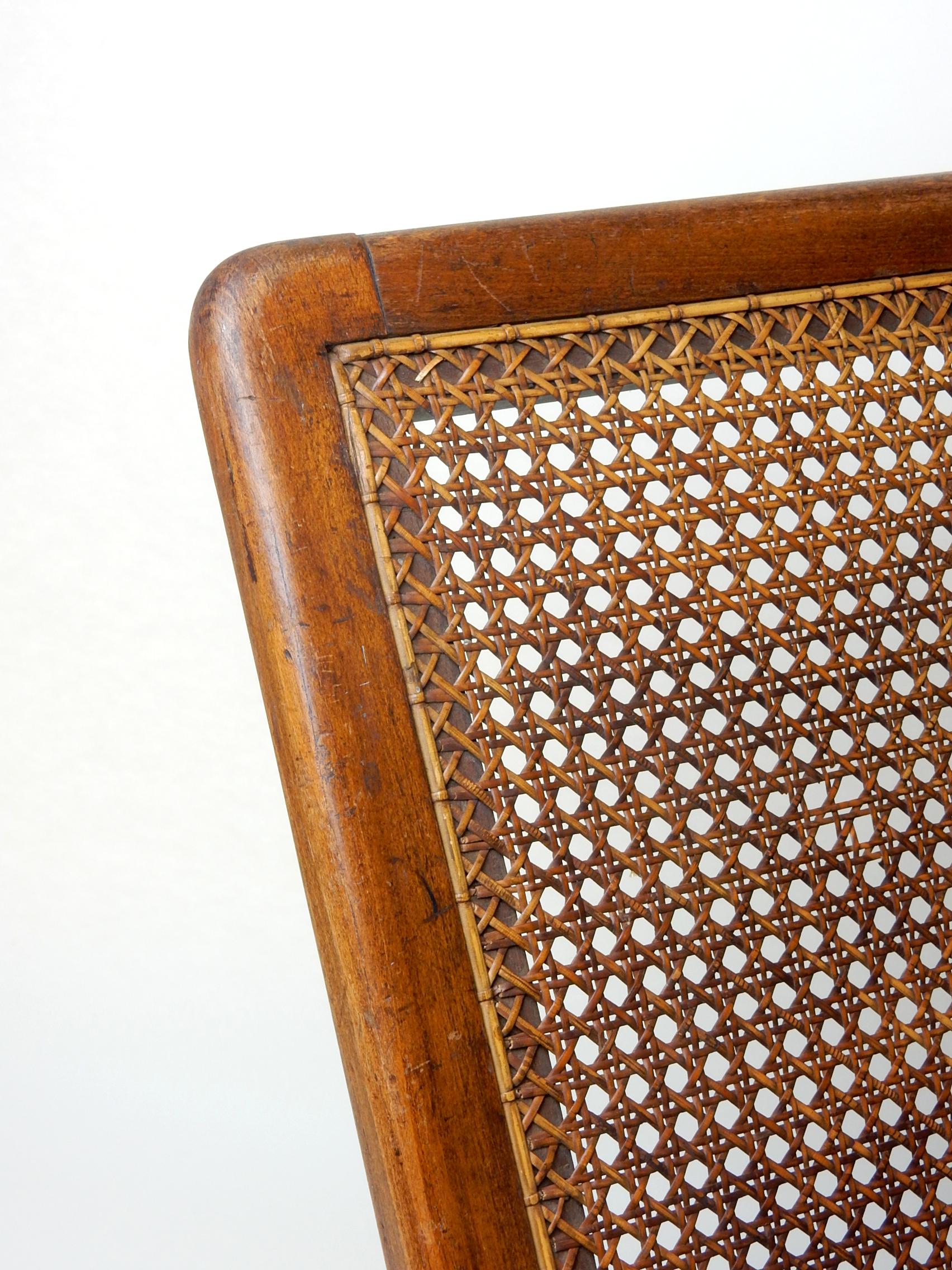 Antique 19th Century Wicker Beach Lounge Backrest by J. Carter of London For Sale 1