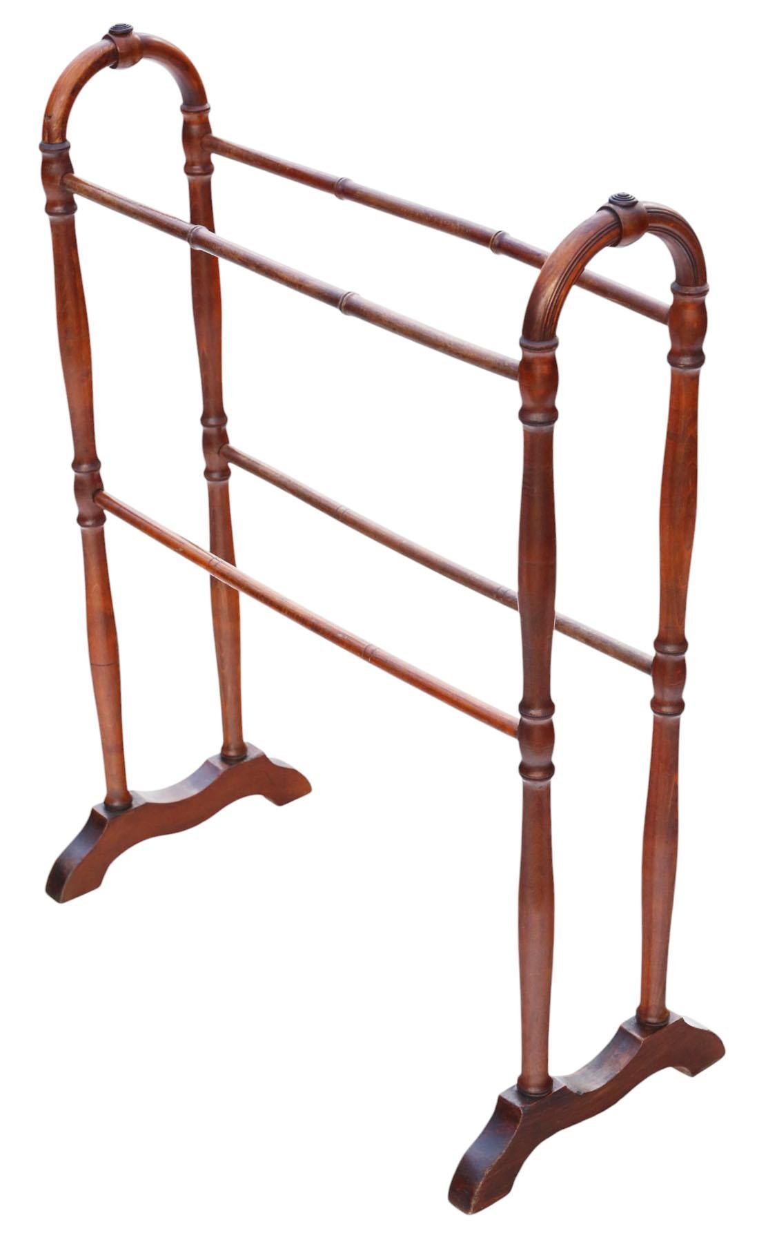 Ancien porte-serviettes en hêtre et pin du 19ème siècle - Meubles en pin et hêtre Bon état - En vente à Wisbech, Cambridgeshire