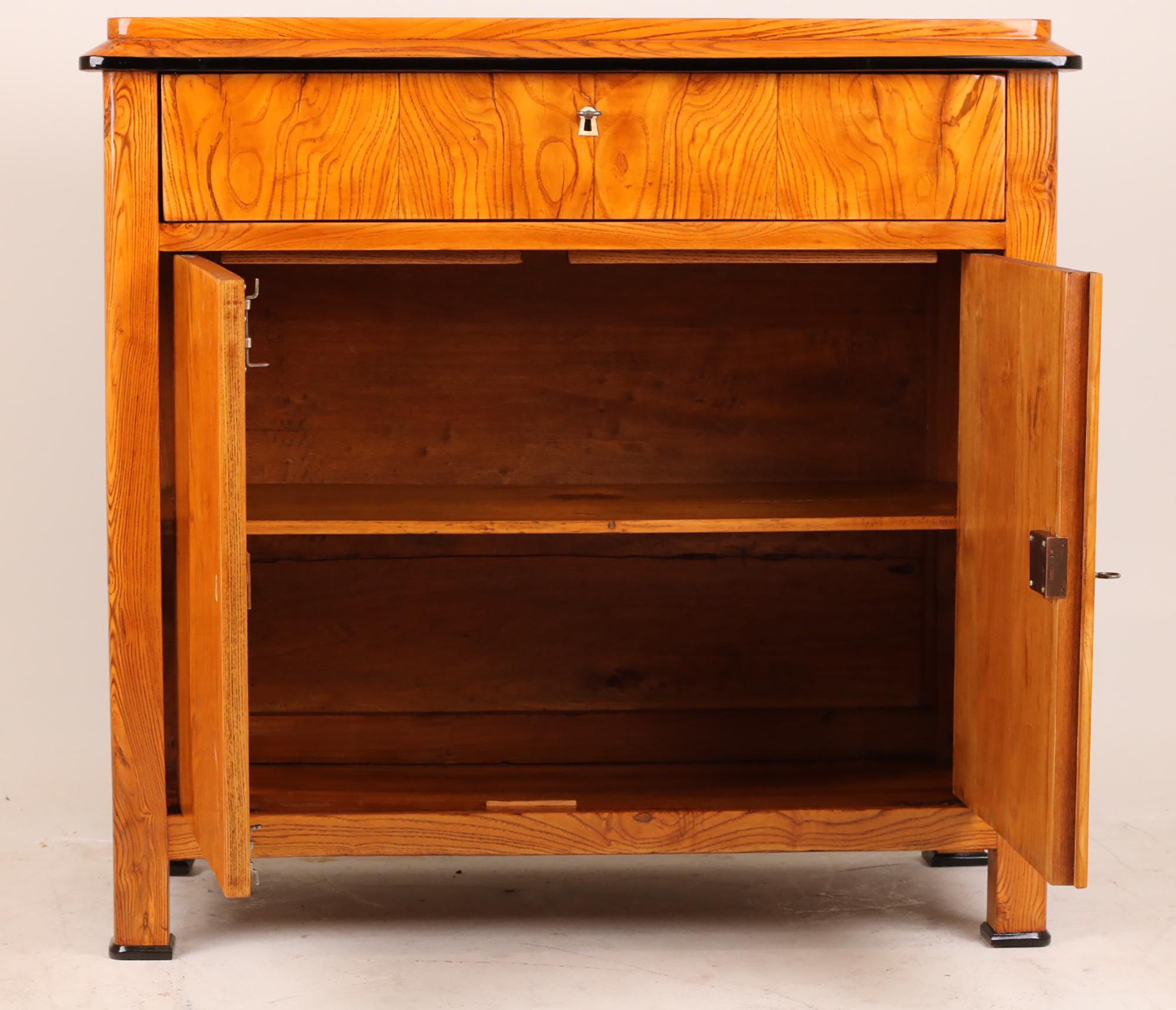 Antique 19th Century Biedermeier Half Cabinet For Sale 9