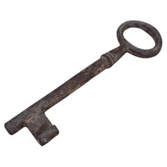 Antique 19th Century Big Cast Iron Key