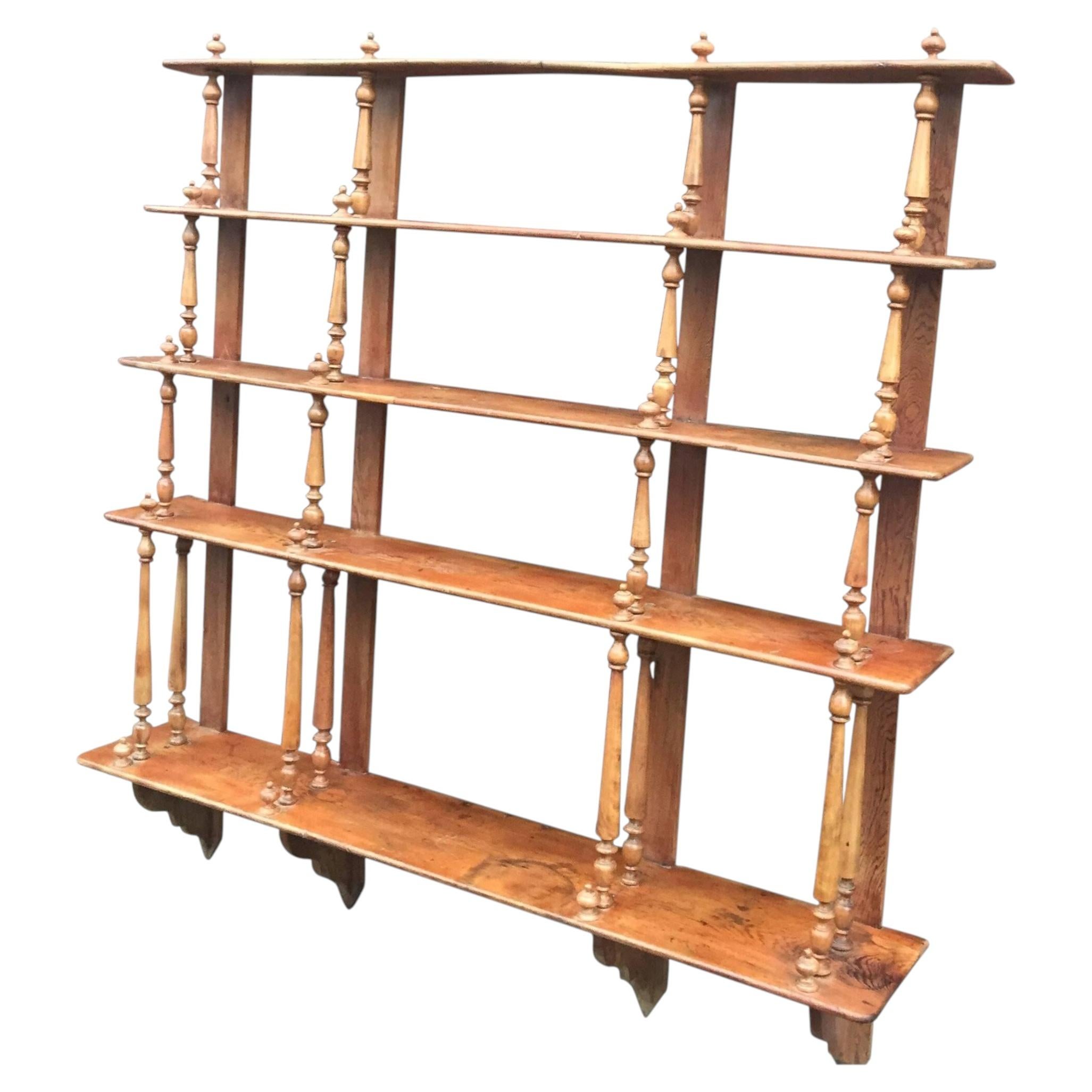 Antique 19th Century Bistrot Shelf For Sale