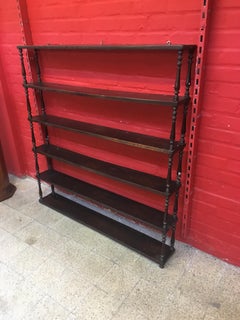 Antique 19th Century Bistro Shelf in Oak