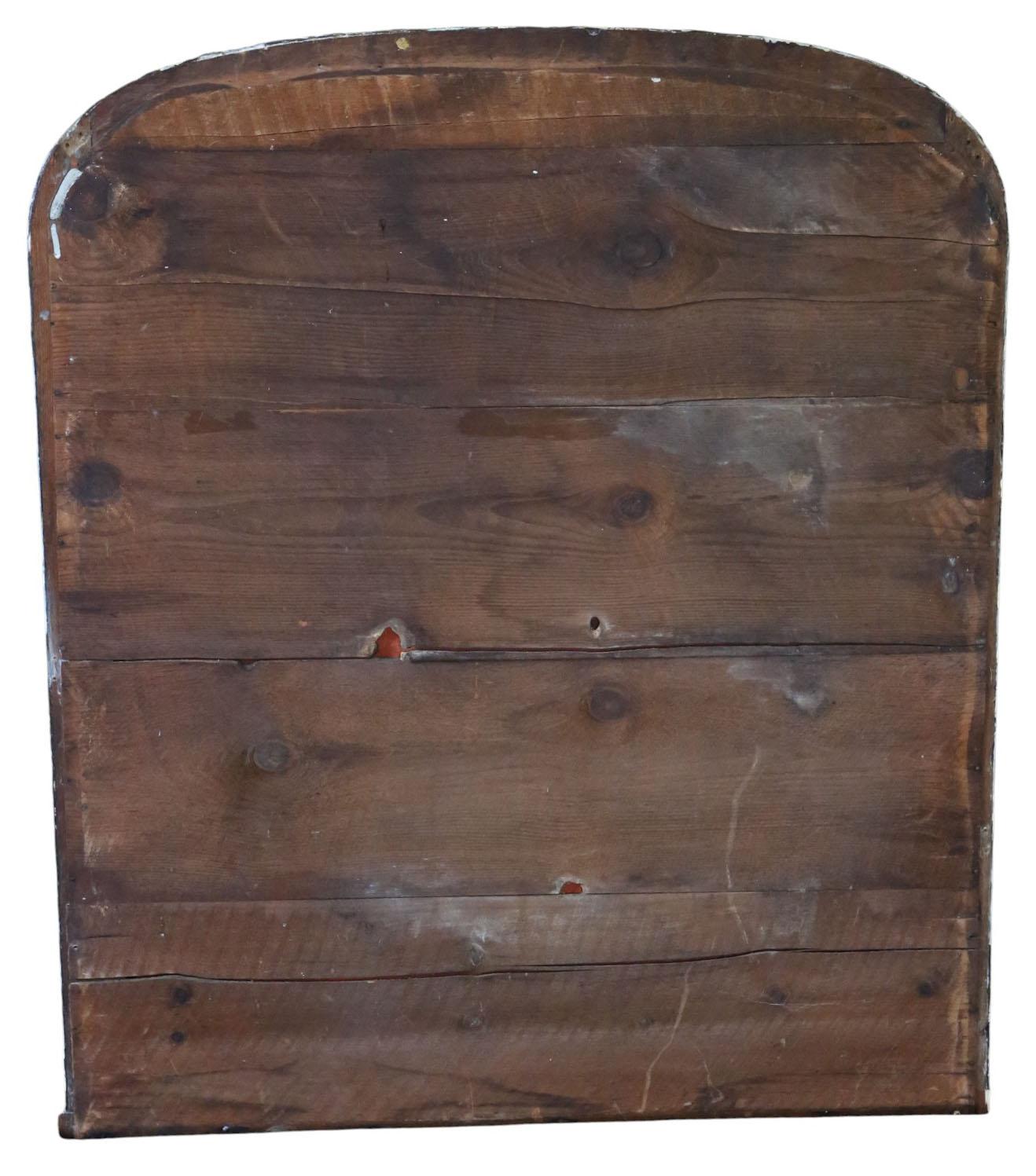 Antique Miroir à trumeau du 19ème siècle, noir ébonisé et crème - Orné en vente 1