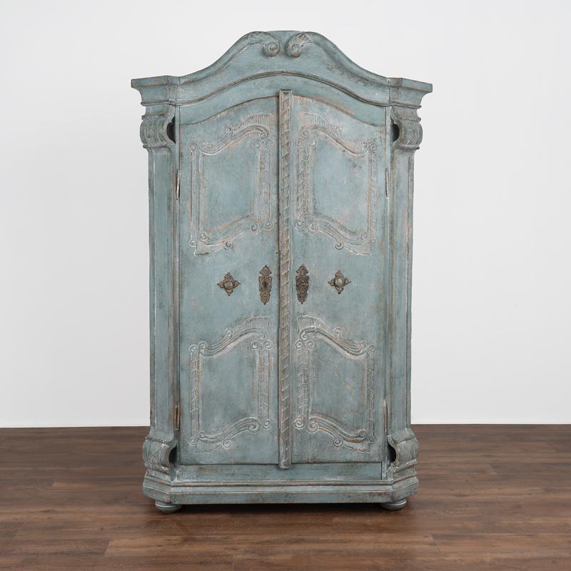 blue armoire