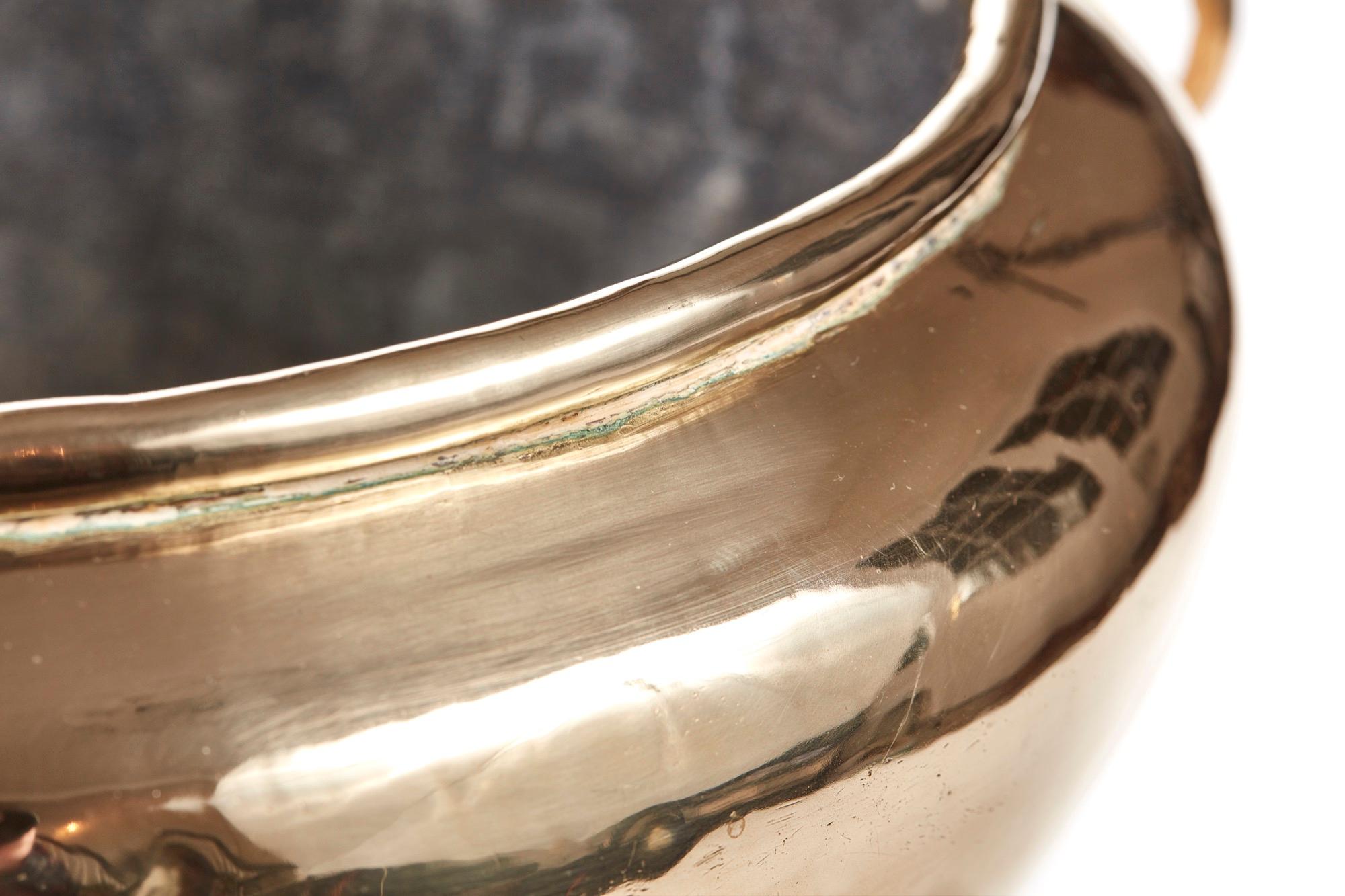 Victorian Antique 19th Century Brass Cauldron