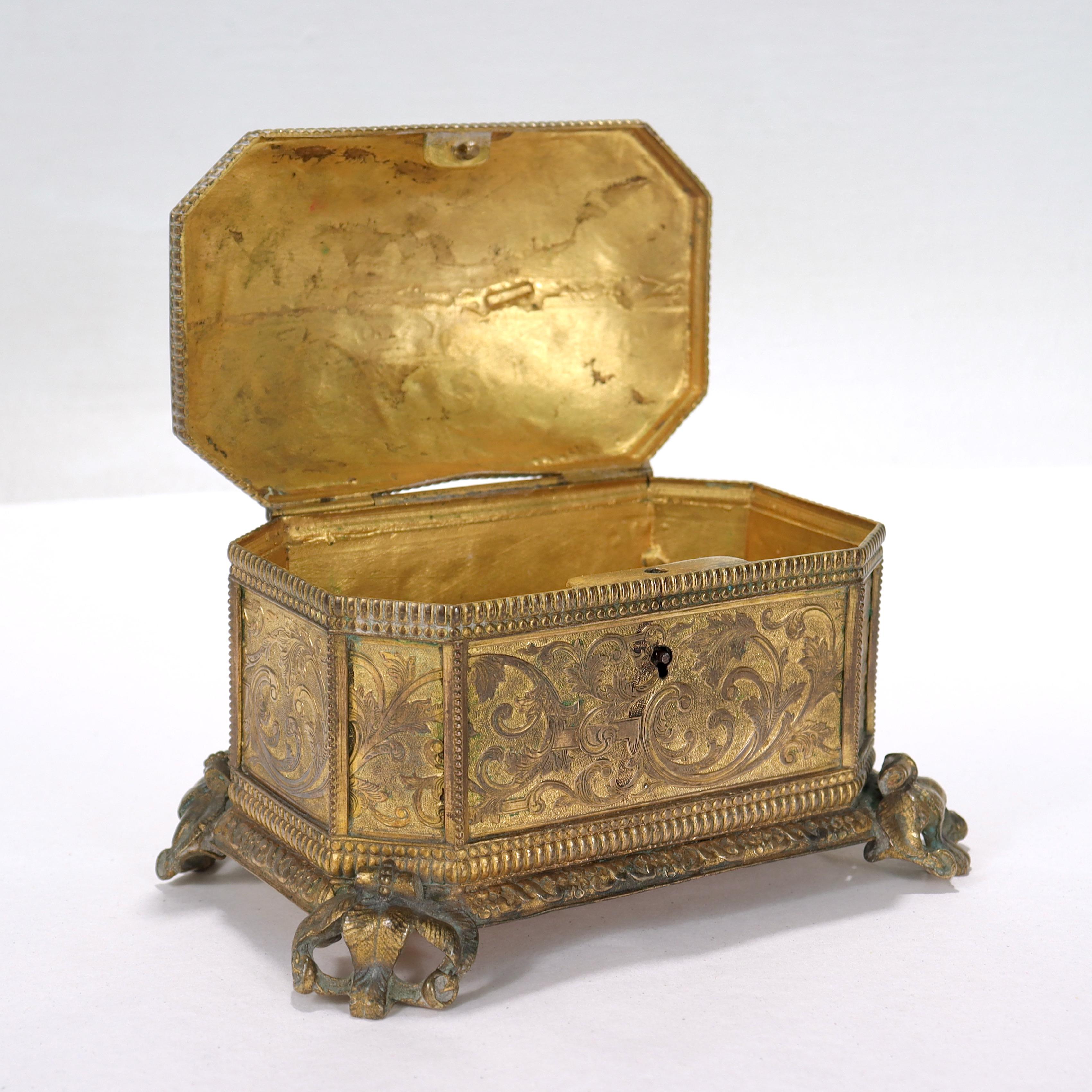 brass casket