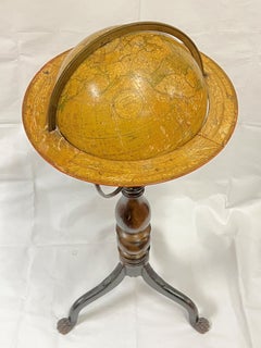 Antique 19th Century British Globe on Stand