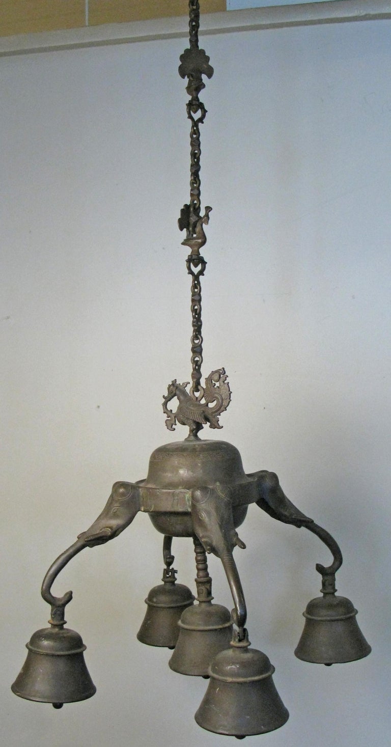 Antique 19th Century Bronze Elephant Bell at 1stDibs