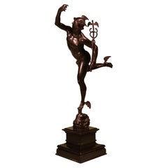 Antique 19th century Bronze sculpture of Mercury