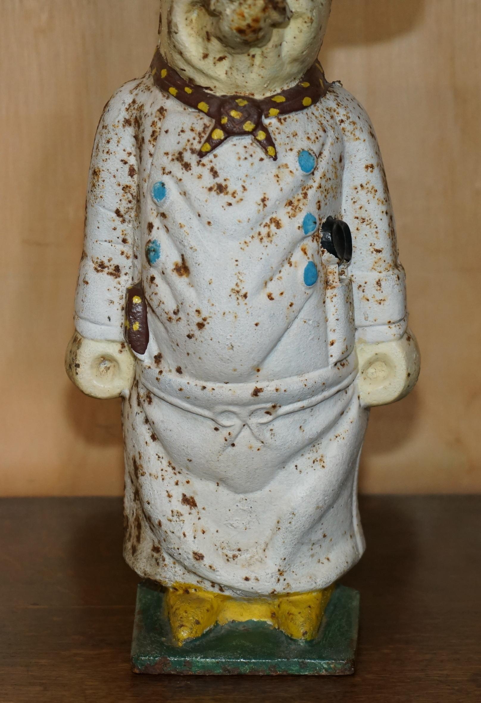 English ANTIQUE 19TH CENTURY BUTCHERS SHOP ADVERTiSING DISPLAY PIG ORIGINAL PAINT PATINA For Sale