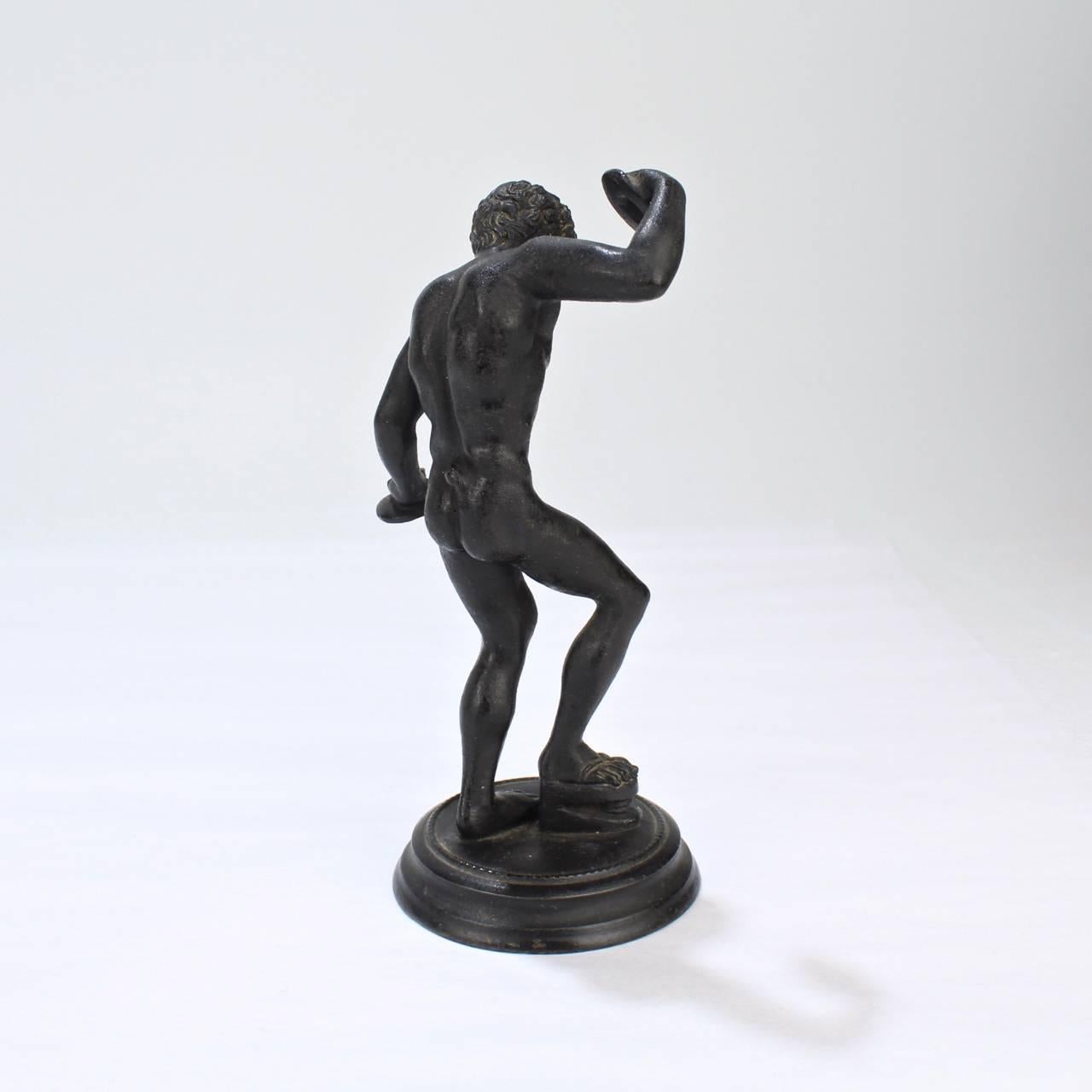 dancing faun bronze for sale