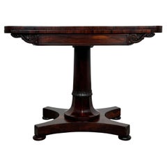 Antique 19th Century Card Table Of Good Quality In Rosewood ( REF AF-3677 )