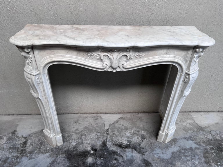 Antique 19th Century Carrara Marble in Louis XVI Style For Sale at 1stDibs