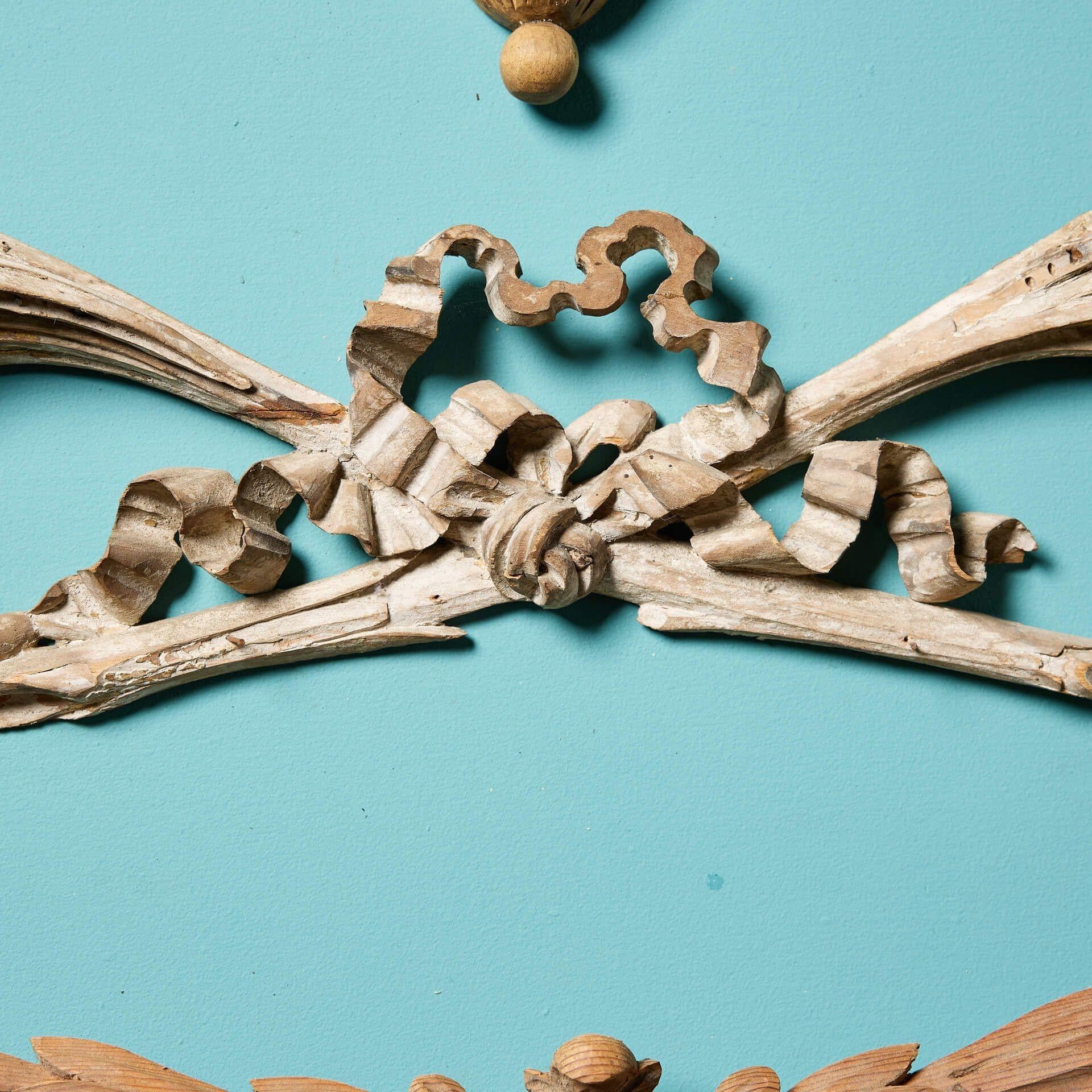 Antike geschnitzte architektonische Wandtafel aus dem 19. Jahrhundert (Holz) im Angebot