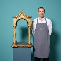 Antique 19th century Carved Gilt Sculpture Niche