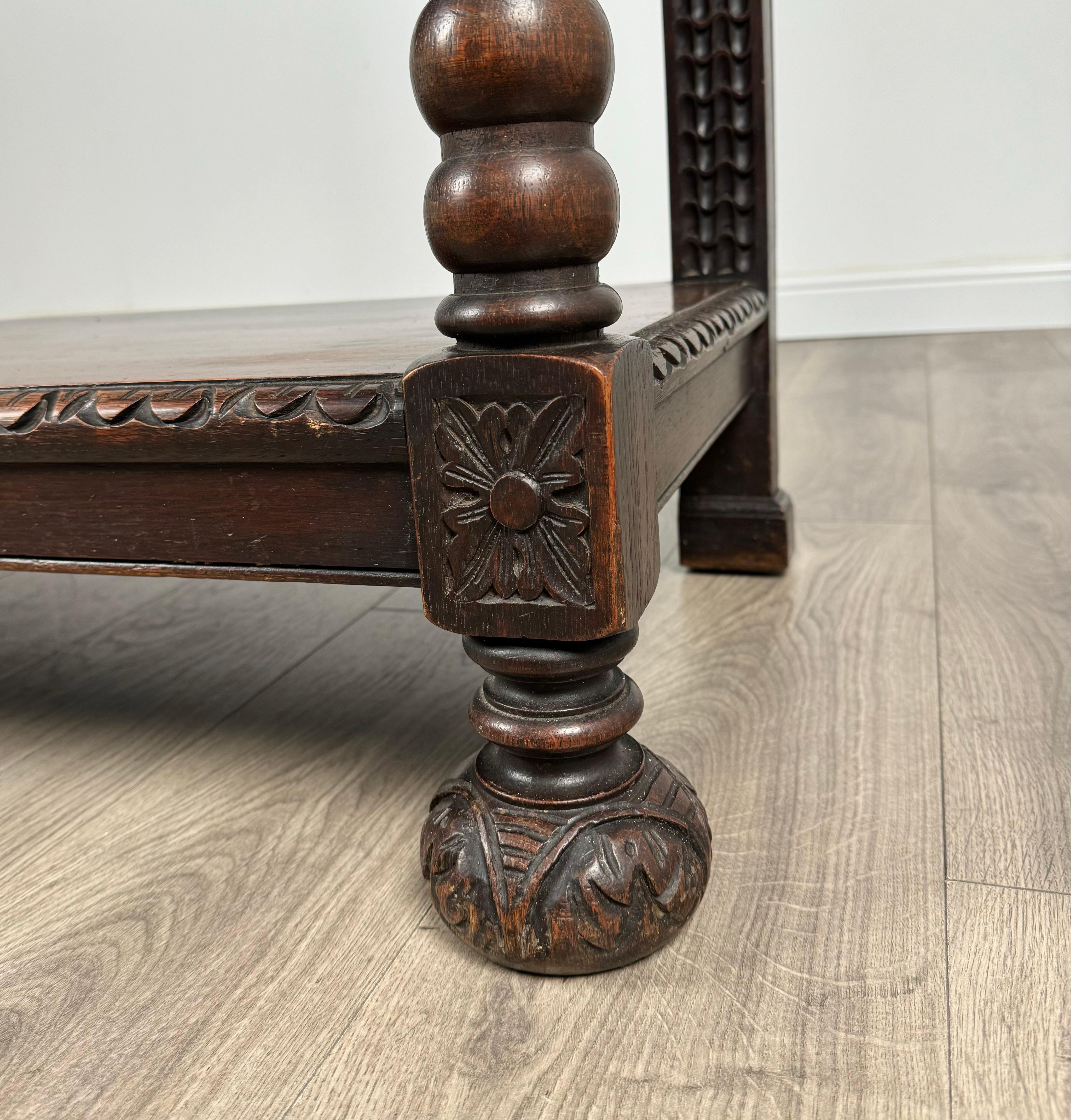 Antique 19th Century Carved Oak Buffet / Sideboard ( REF AF-3189 ) For Sale 7
