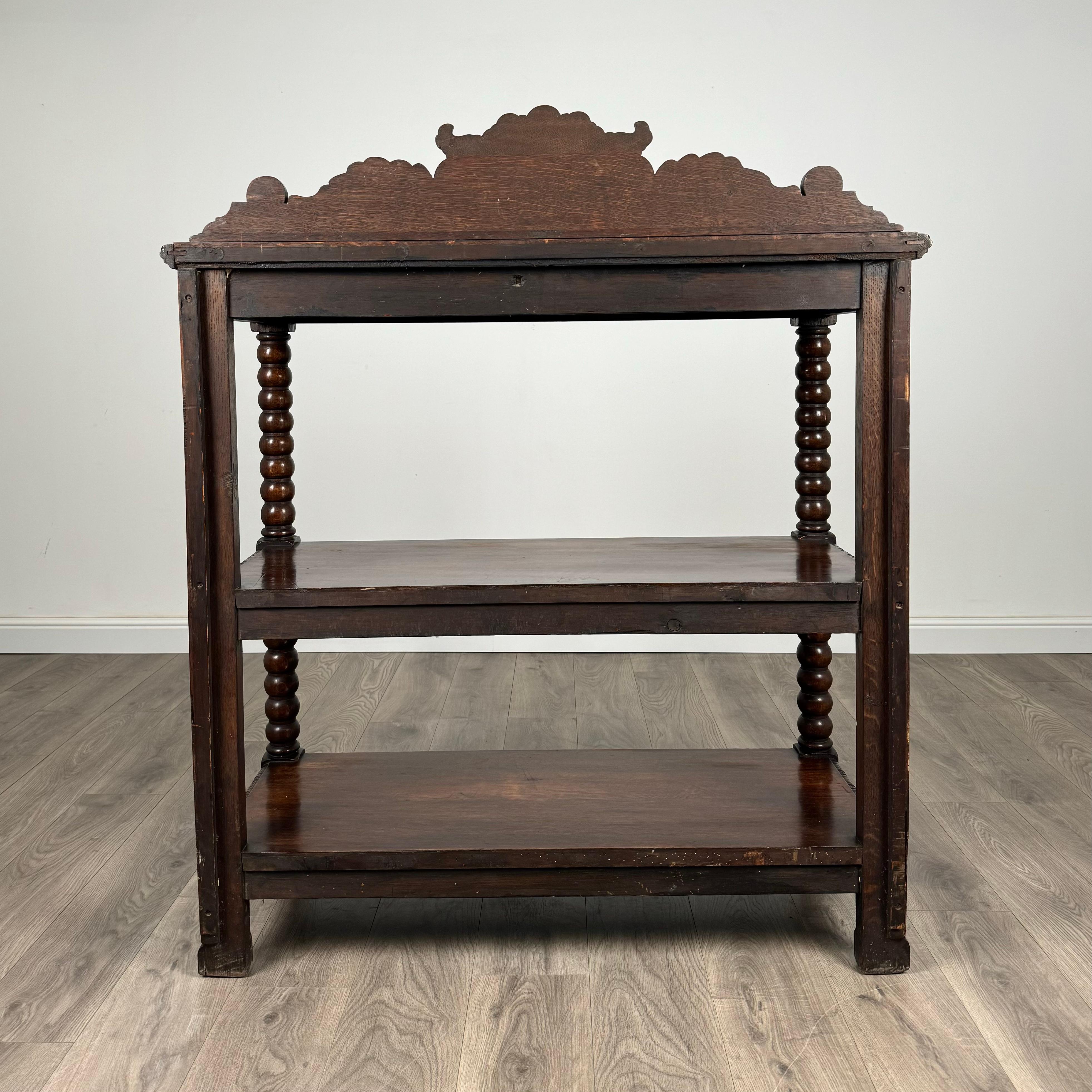 Antique 19th Century Carved Oak Buffet / Sideboard ( REF AF-3189 ) For Sale 2