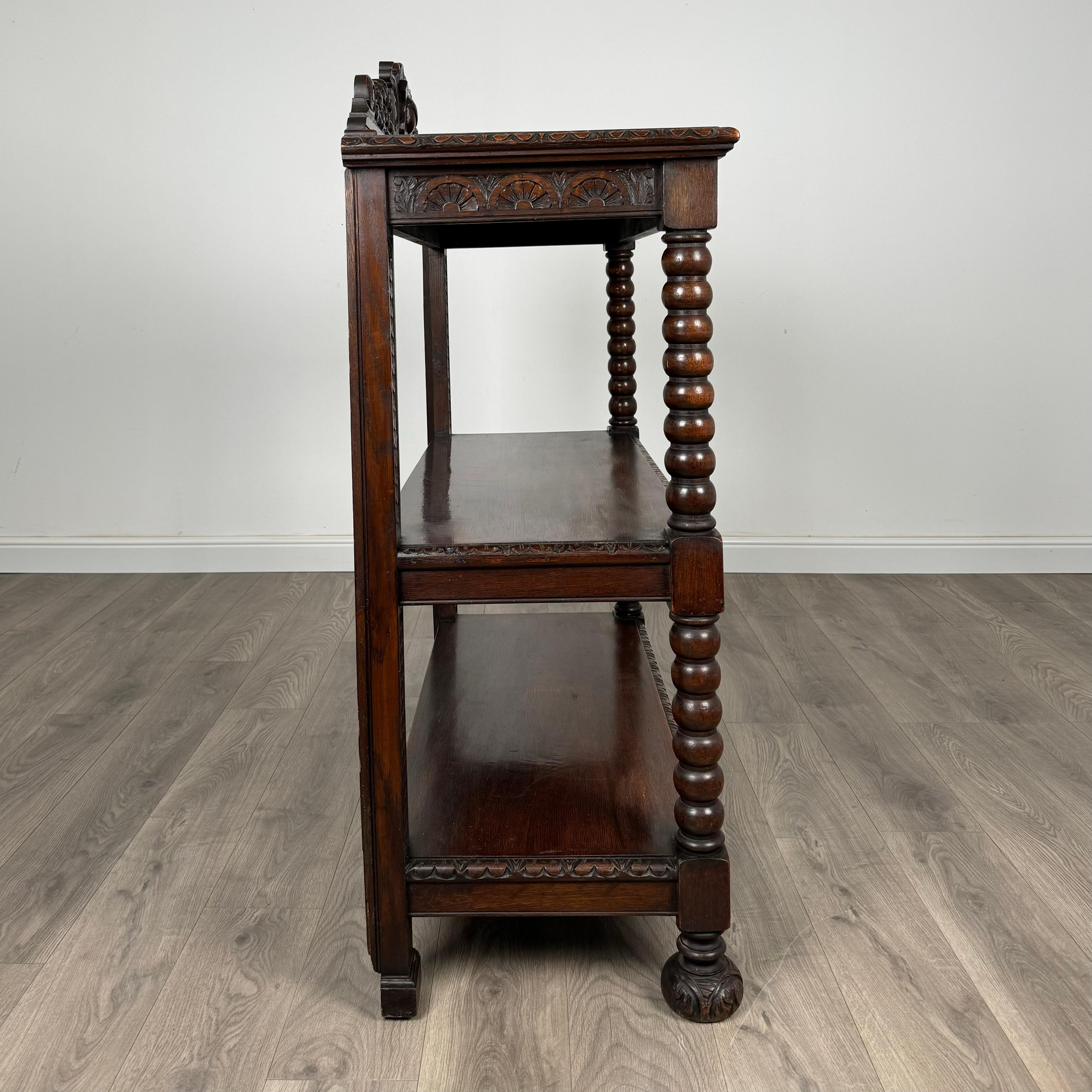 Antique 19th Century Carved Oak Buffet / Sideboard ( REF AF-3189 ) For Sale 4