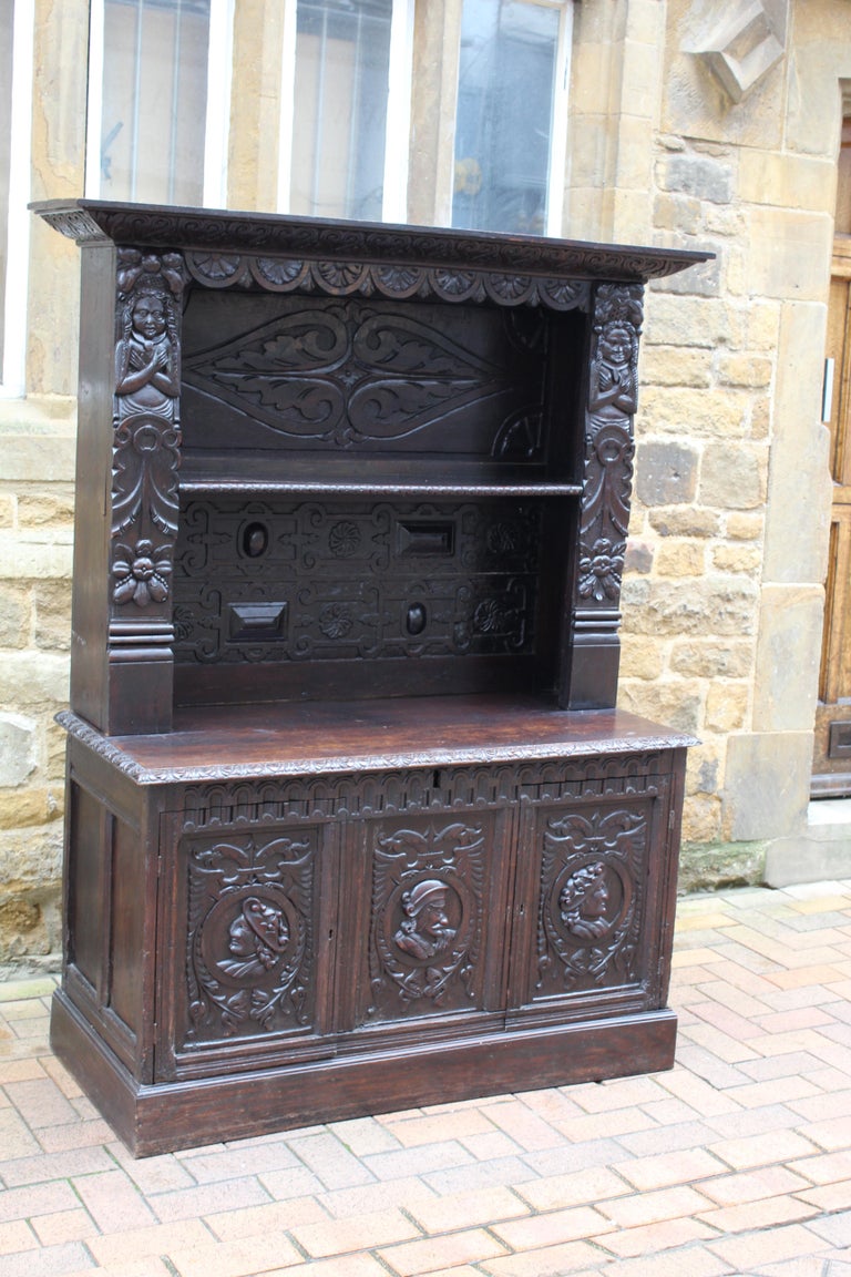 Antique 19th Century Carved Oak Dresser at 1stDibs dressers for sale