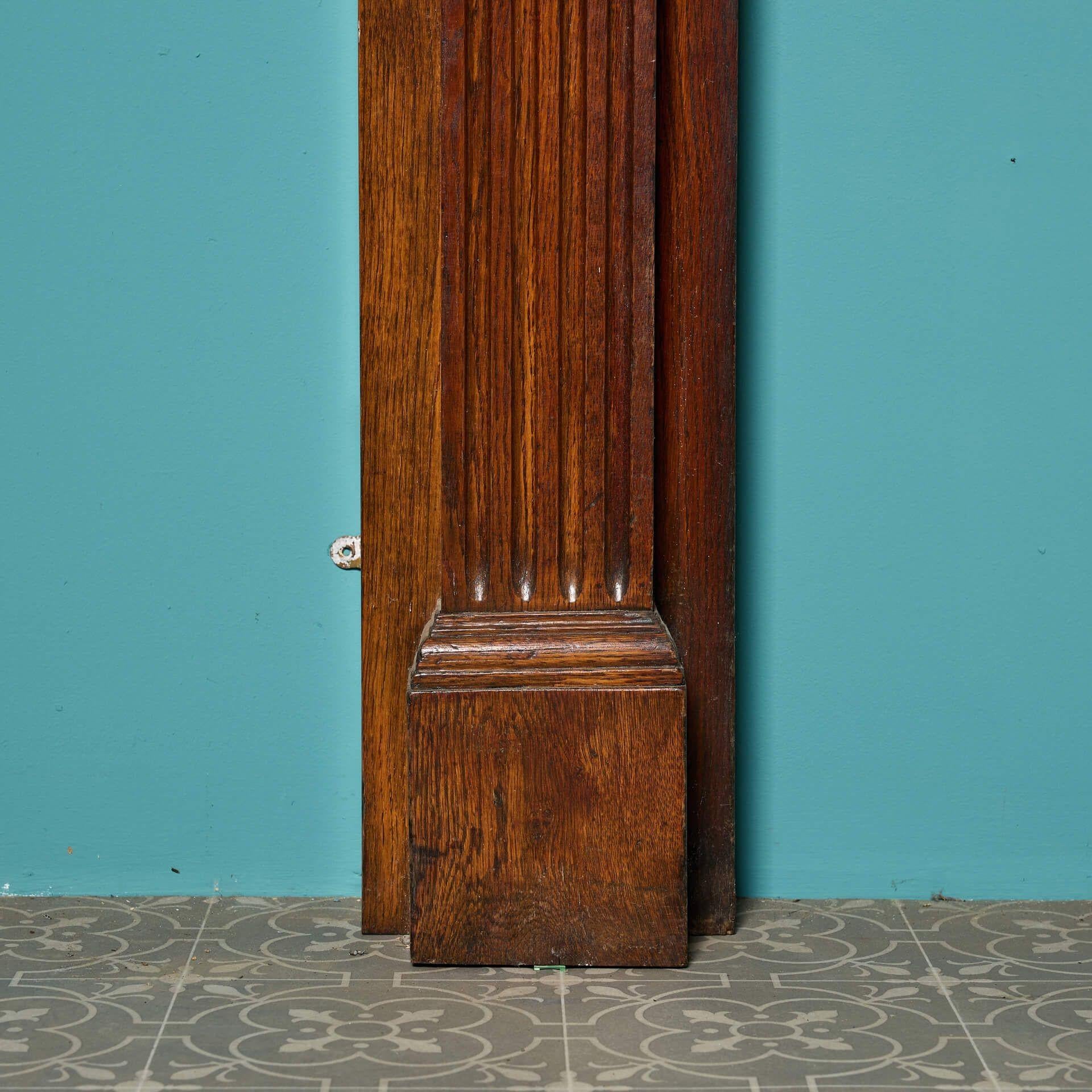 Antique 19th Century Carved Oak Fireplace For Sale 1