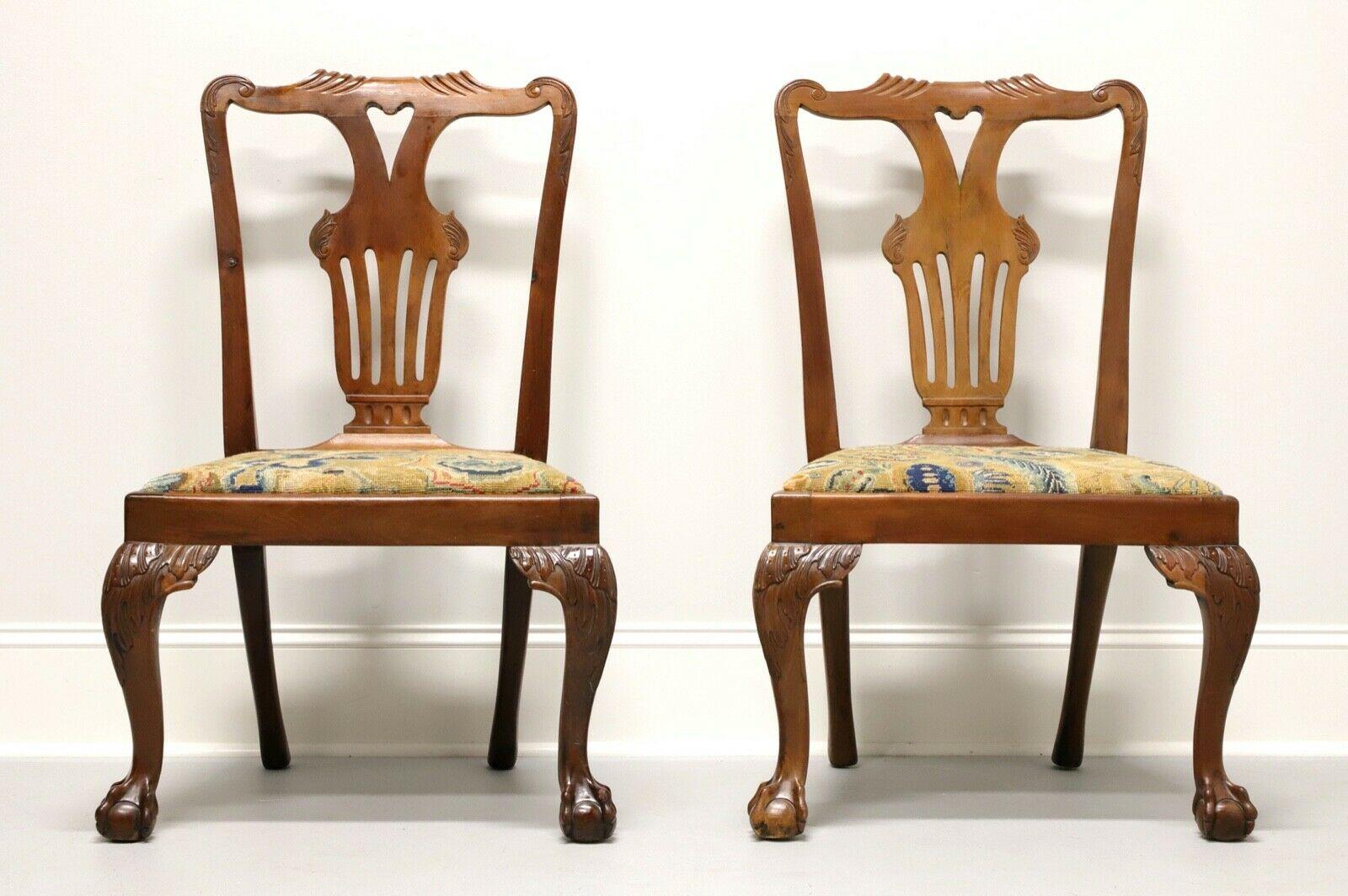 chippendale ball and claw dining chairs