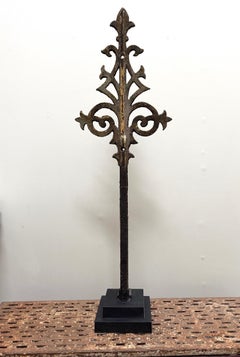 Antique 19th Century Cast Iron Building Finial