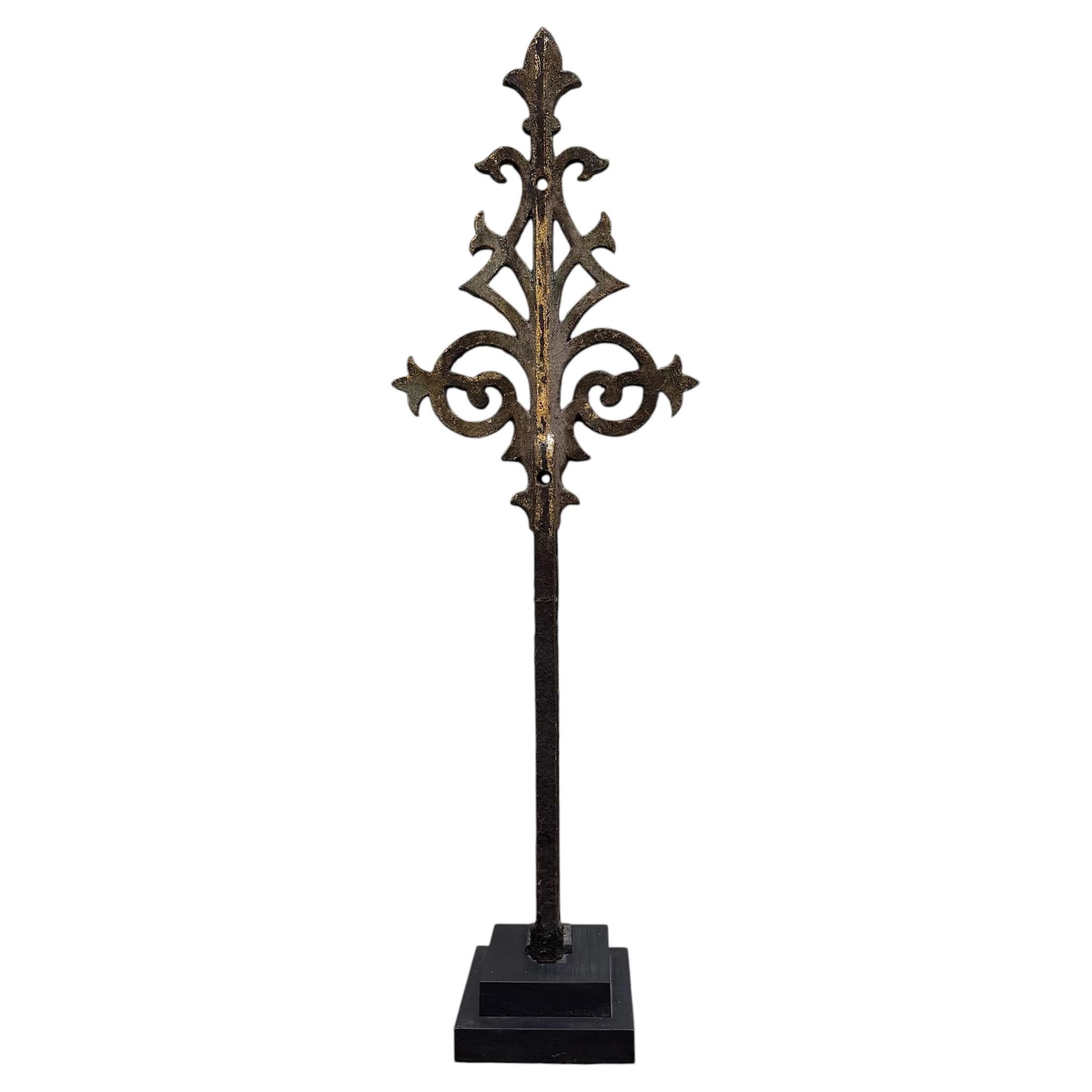 Antique 19th Century Cast Iron Building Finial