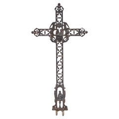 Antique 19th Century Cast Iron Cross