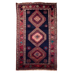 Tapis caucasien ancien du XIXe sicle de type Kazak