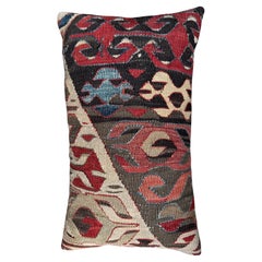 Antique 19th Century Caucasian Kilim Lumbar Pillow – 19” x 11”