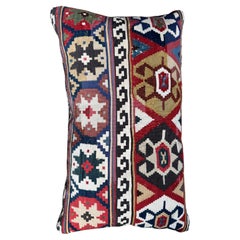 Antique 19th Century Caucasian Kilim Pillow – 14” x 9”