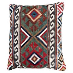 Antique 19th Century Caucasian Kilim Pillow – 17” x 14”
