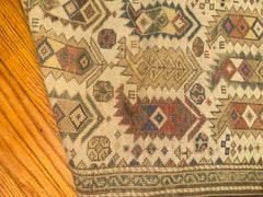 Antico tappeto da preghiera orientale caucasico del 1900 - RR5258   VENDITA
