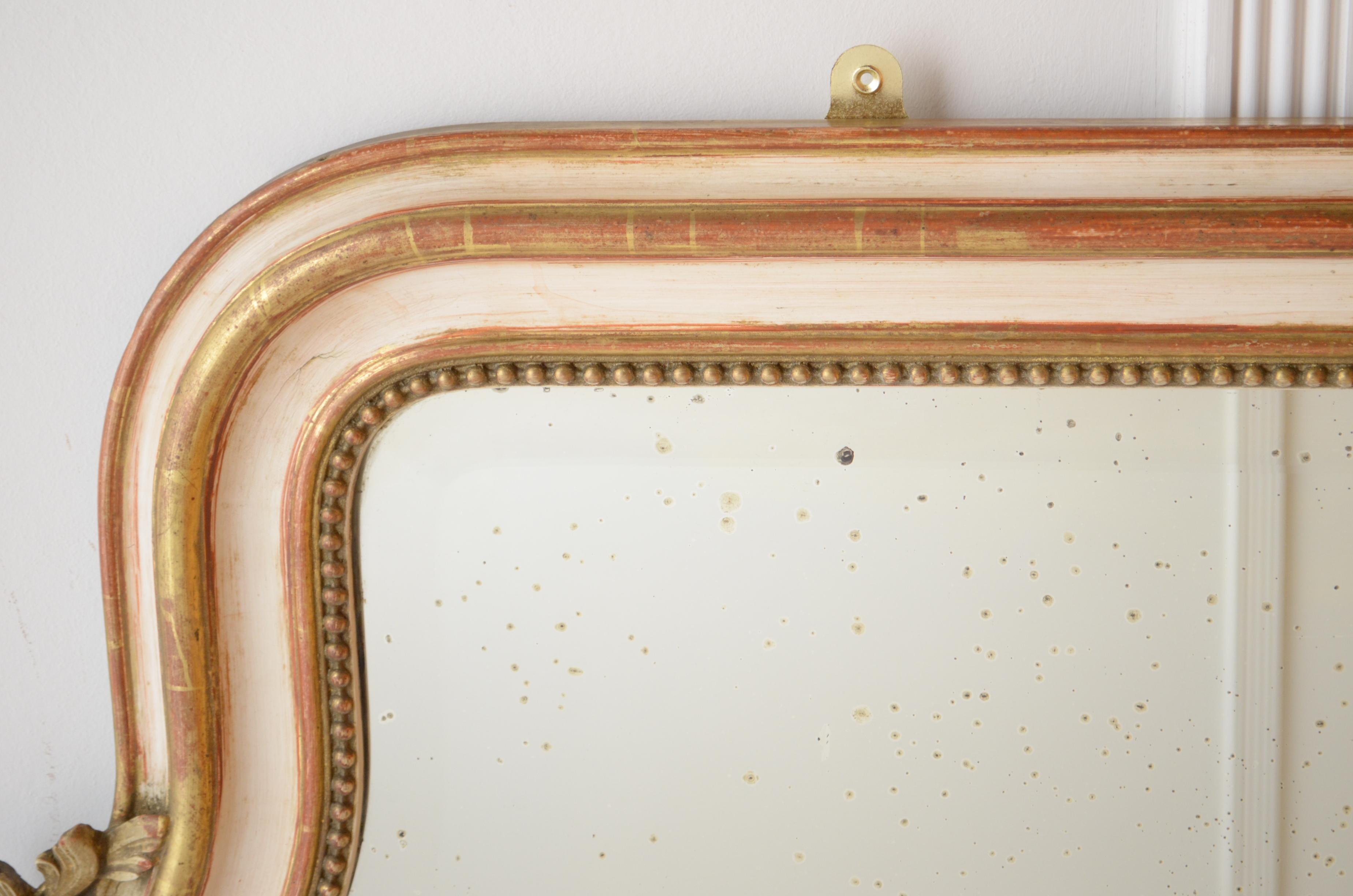Antique 19th Century Chateau Wall Mirror H157cm en venta 3