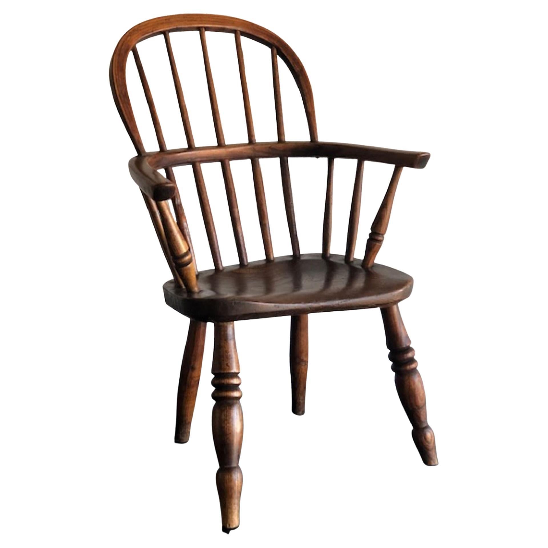 Antique 19th Century Child’s Windsor Armchair, English, 1870 For Sale