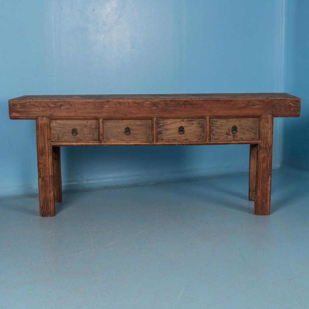 Antique 19th Century Chinese Console Table In Good Condition In Round Top, TX