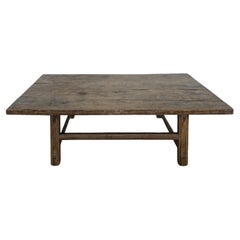 Antique 19th Century Chinese Elm Coffee Table – Rustic Provincial, Handcrafted