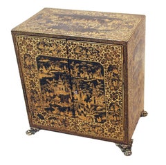 Antique 19th Century Chinese Export Table Cabinet