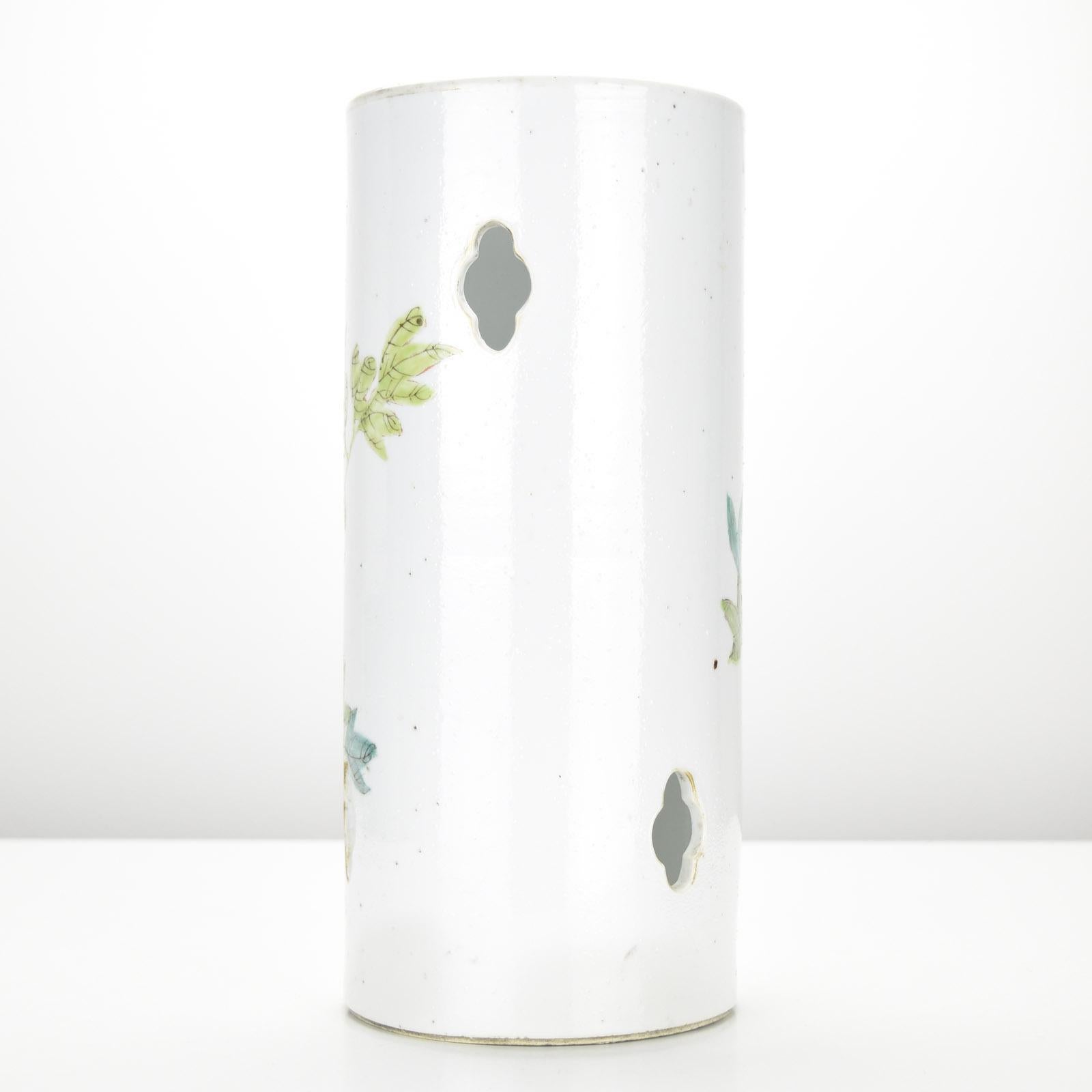 Antique Chinese Porcelain Famille Rose Hat Stand / Lantern For Sale 1