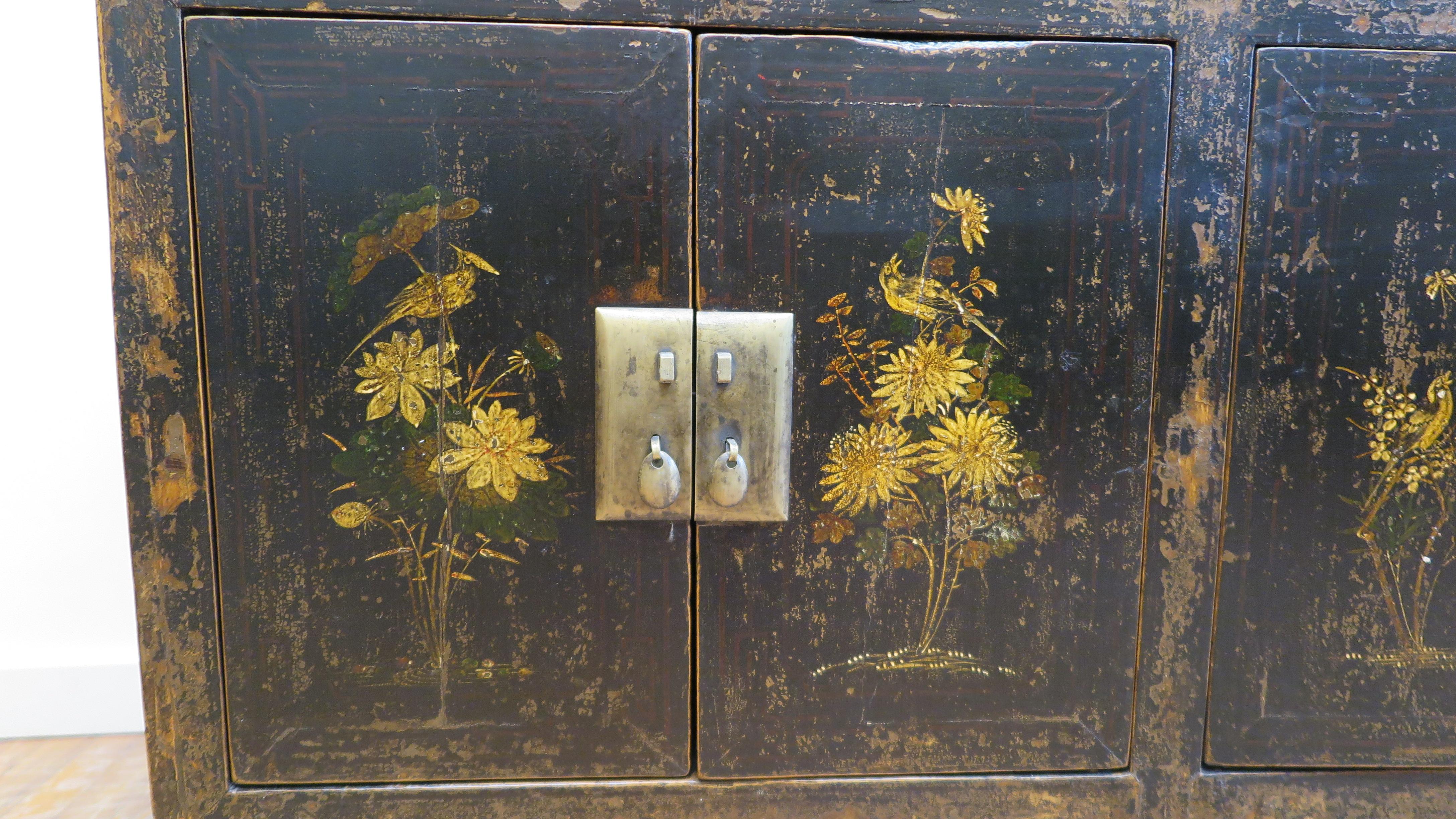 Lacquered Antique 19th Century Chinese Sideboard
