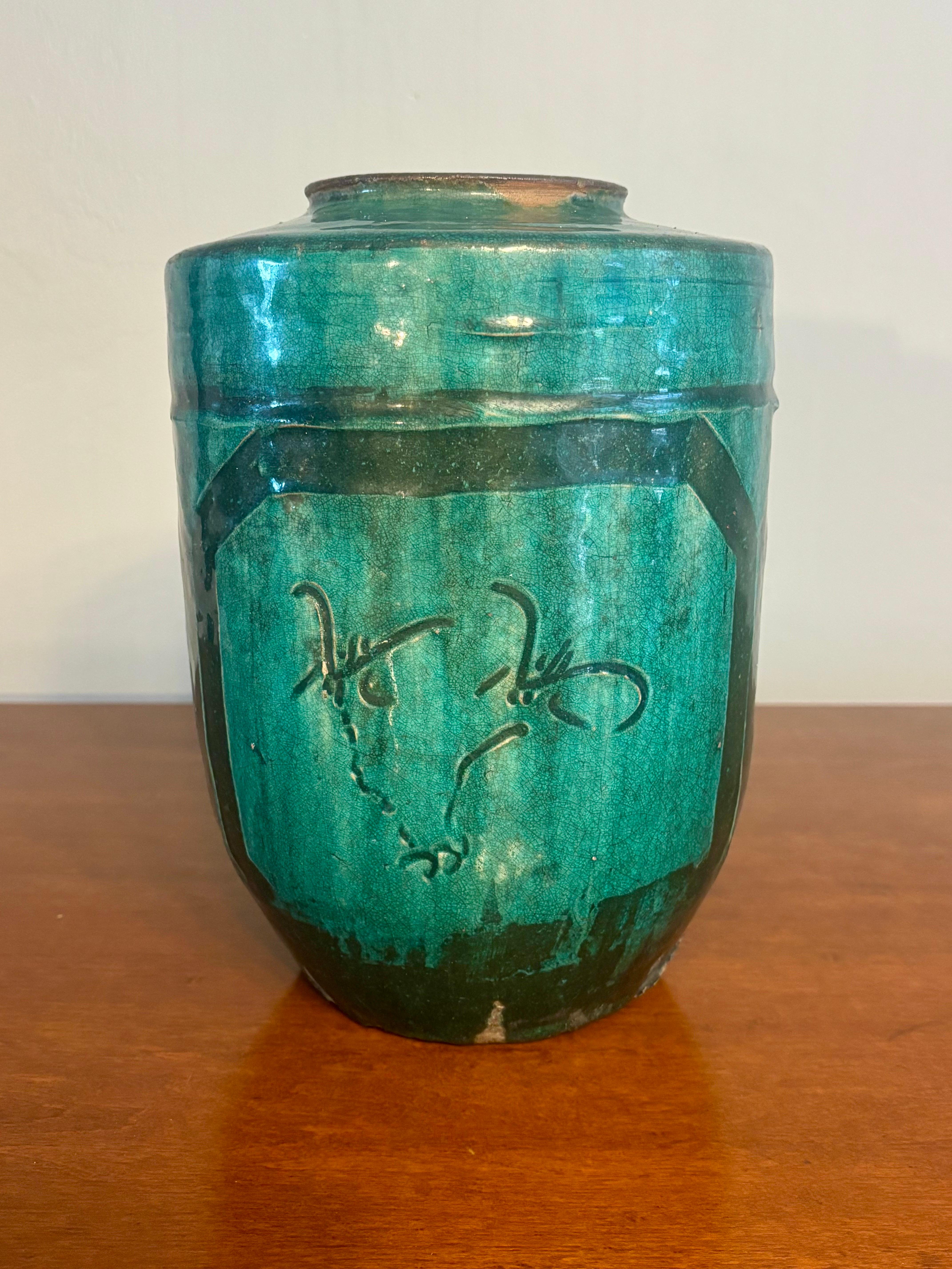 Ancienne jarre à vin chinoise du 19ème siècle Bon état - En vente à Delray Beach, FL