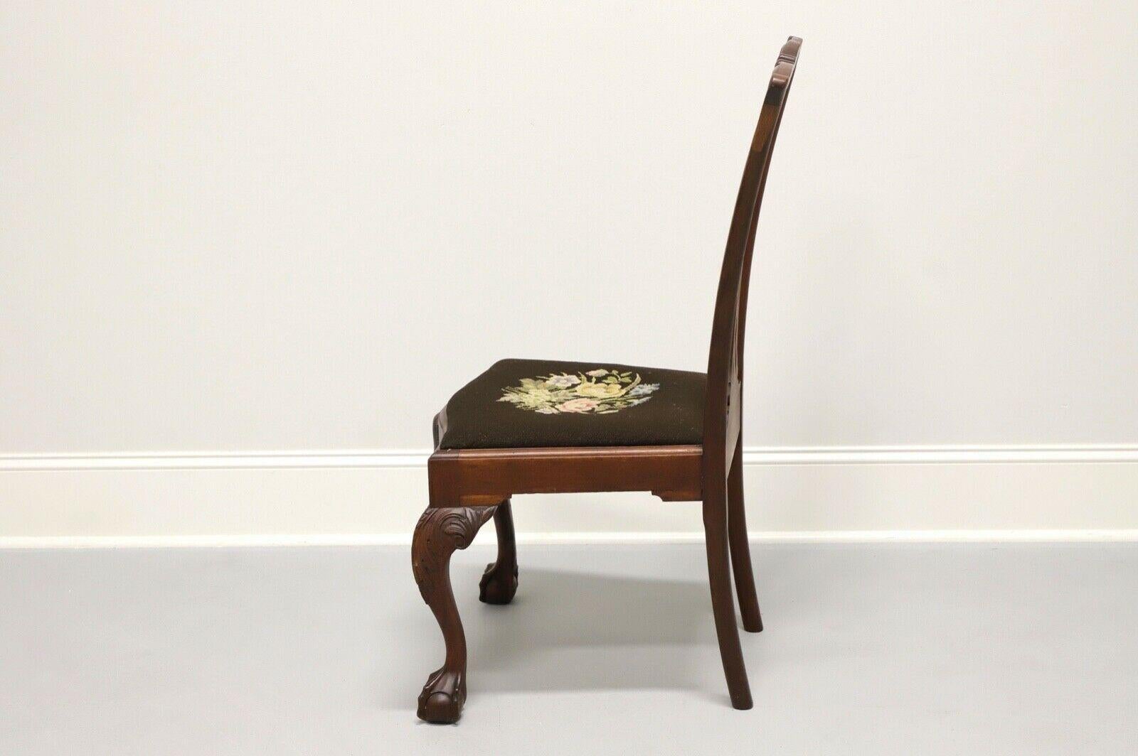 Tissu Anciennes chaises d'appoint Chippendale du 19ème siècle - Lot de 6