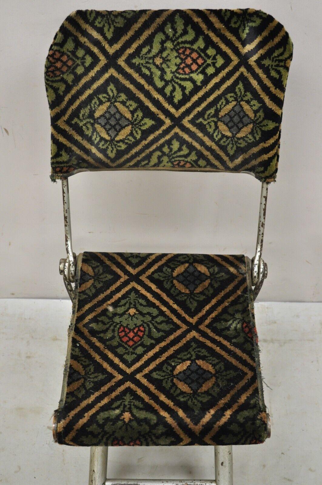 Antiguo Sillón de Campamento de Oficiales Plegable del Periodo de la Guerra Civil del Siglo XIX Silla de Campaña siglo XX en venta