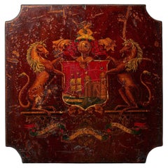 Antique 19th Century Coat of Arms Panel of Bristol